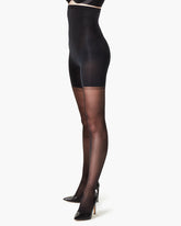 SPANXshapeâ„¢ High-Waisted Mid-Thigh Sheers | Black